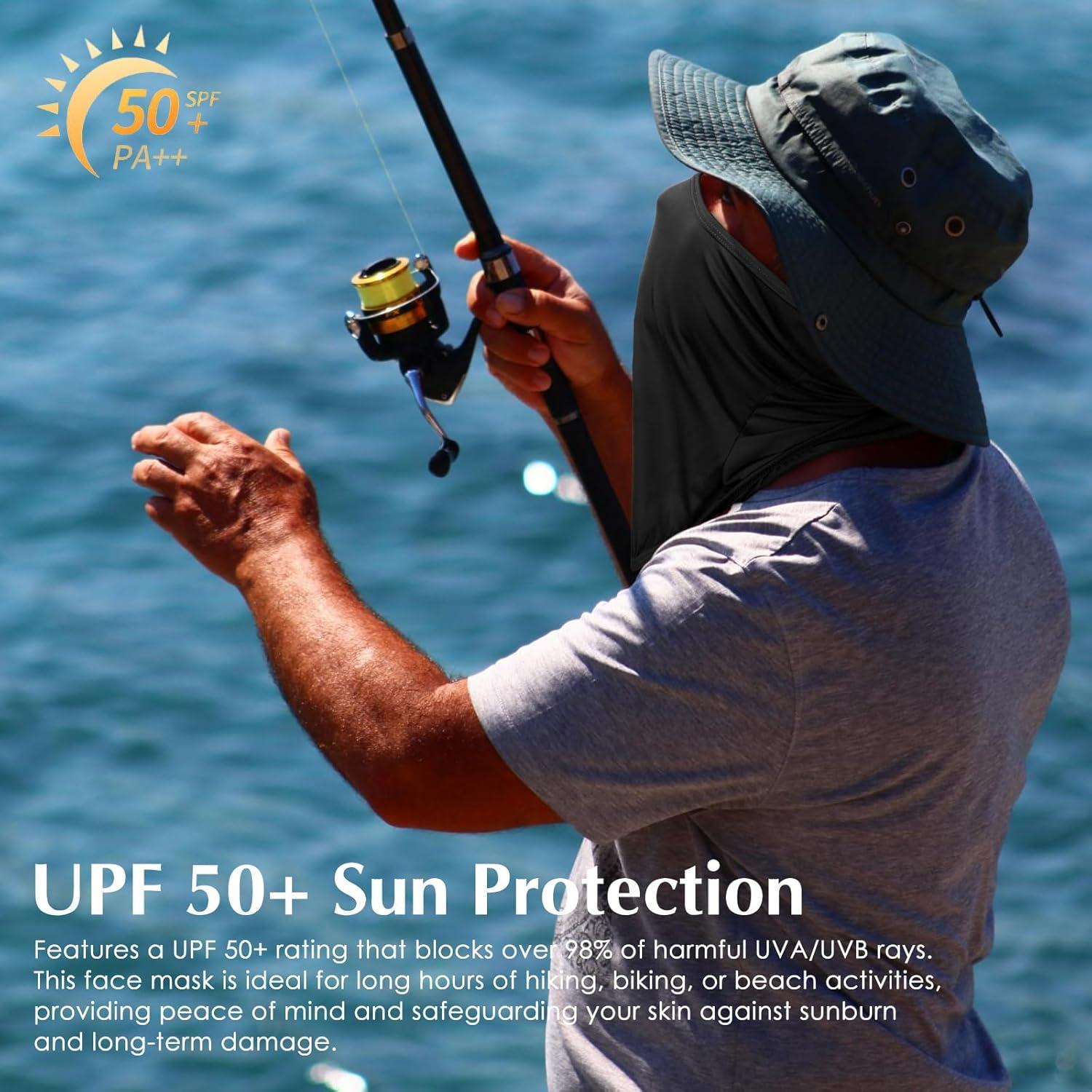 imageAchiou Balaclava Face Mask Ski Mask for Men Women Football Lightweight Sheisty Ninja Shiesty Sun Hood UV Protector CyclingBlack