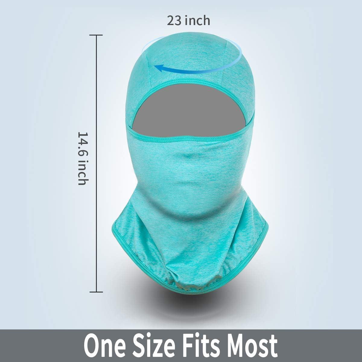 imageAchiou Balaclava Face Mask Ski Mask for Men Women Football Lightweight Sheisty Ninja Shiesty Sun Hood UV Protector CyclingBlue