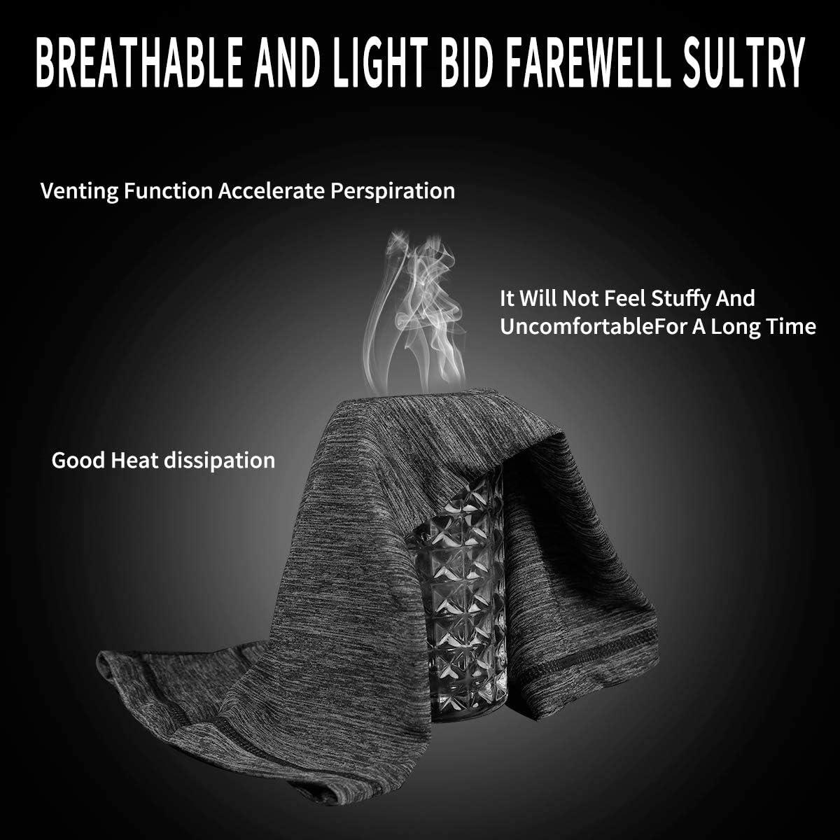 imageAchiou Neck Gaiter Face Cover Scarf UV Protection Mask for Men and WomenSoft Windproof Hiking Cycling RunningDark Grey Mix