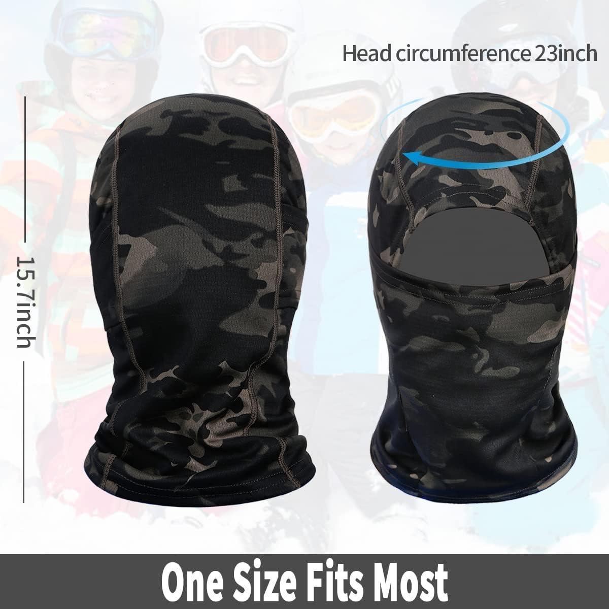 imageAchiou Ski Mask for Men Women Balaclava Face Cover Shiesty Mask UV Protector Lightweight for Motorcycle SnowboardColorful