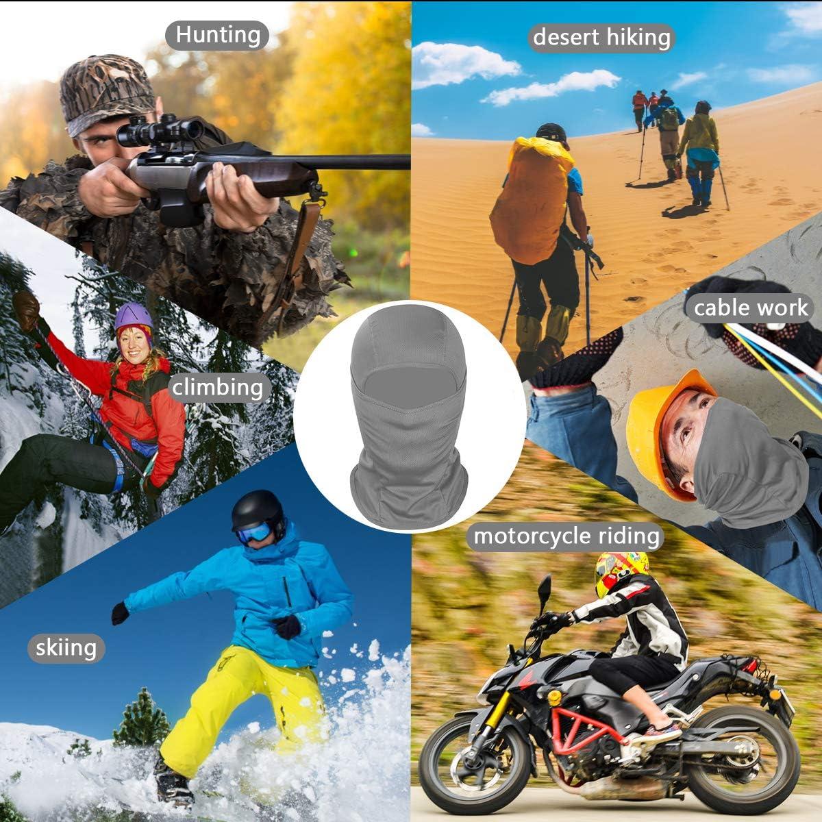 imageAchiou Ski Mask for Men Women Balaclava Face Cover Shiesty Mask UV Protector Lightweight for Motorcycle SnowboardGray