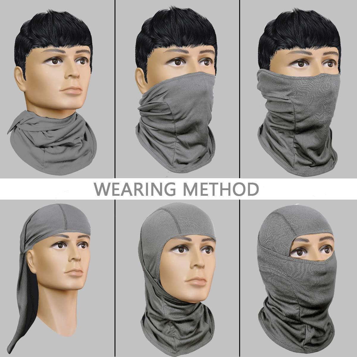 imageAchiou Ski Mask for Men Women Balaclava Face Cover Shiesty Mask UV Protector Lightweight for Motorcycle SnowboardGray
