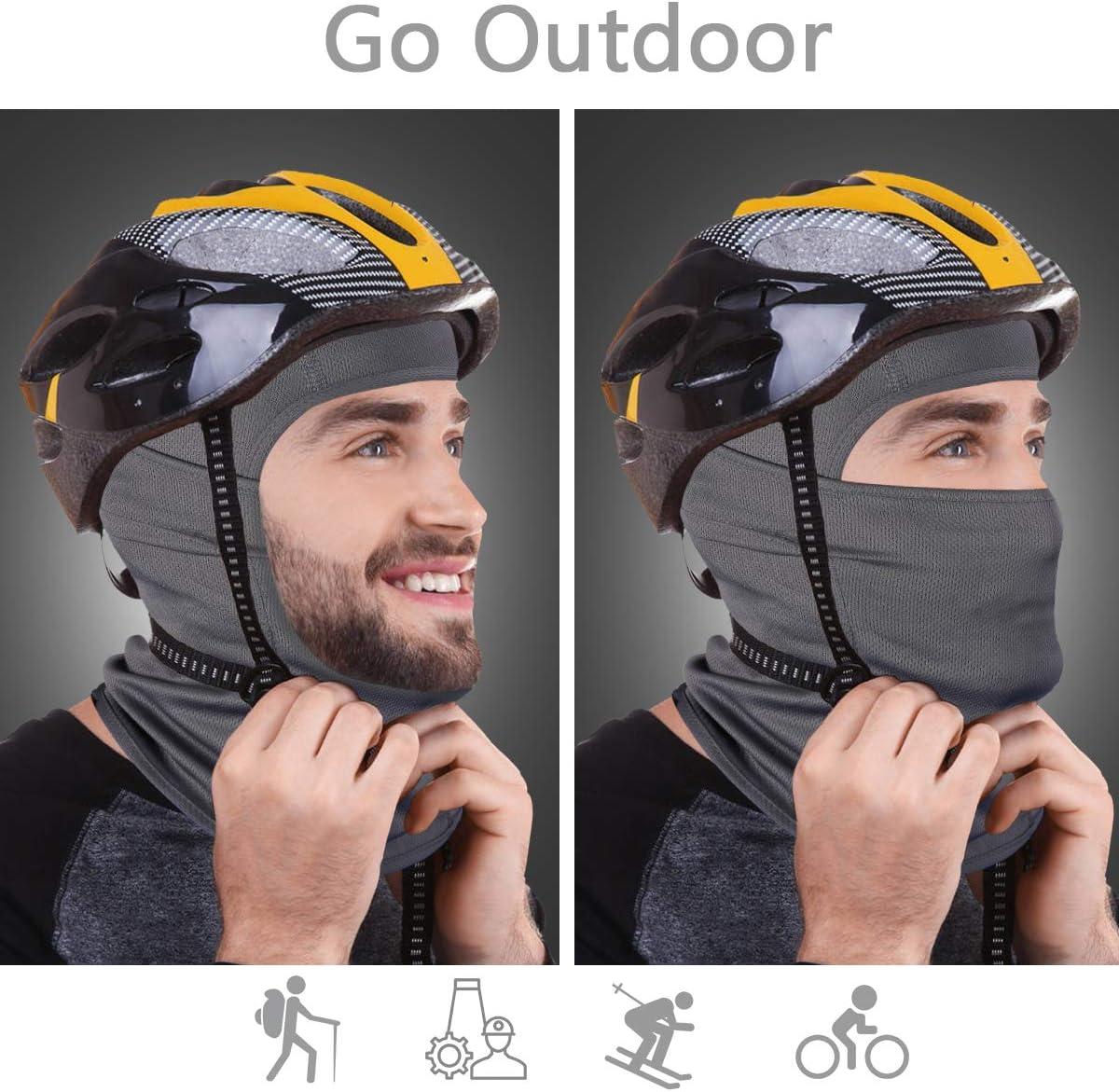imageAchiou Ski Mask for Men Women Balaclava Face Cover Shiesty Mask UV Protector Lightweight for Motorcycle SnowboardGray
