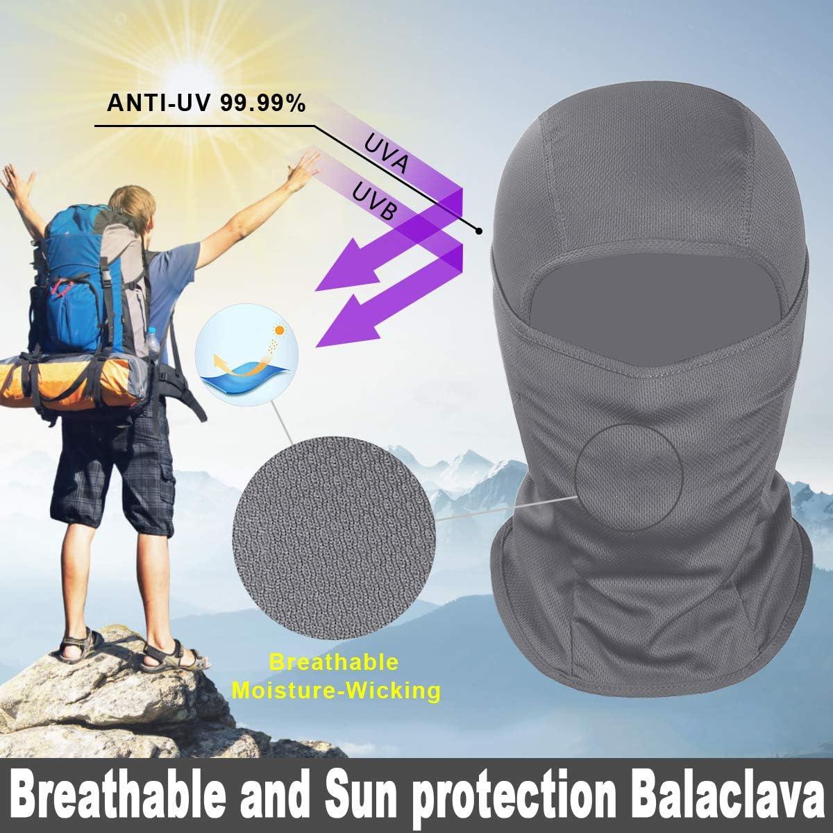 imageAchiou Ski Mask for Men Women Balaclava Face Cover Shiesty Mask UV Protector Lightweight for Motorcycle SnowboardGray