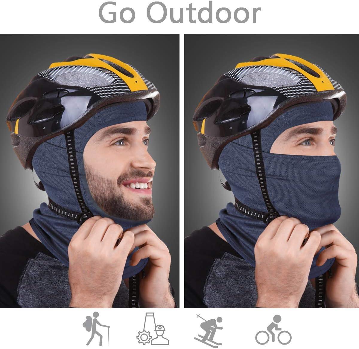 imageAchiou Ski Mask for Men Women Balaclava Face Cover Shiesty Mask UV Protector Lightweight for Motorcycle SnowboardNavy