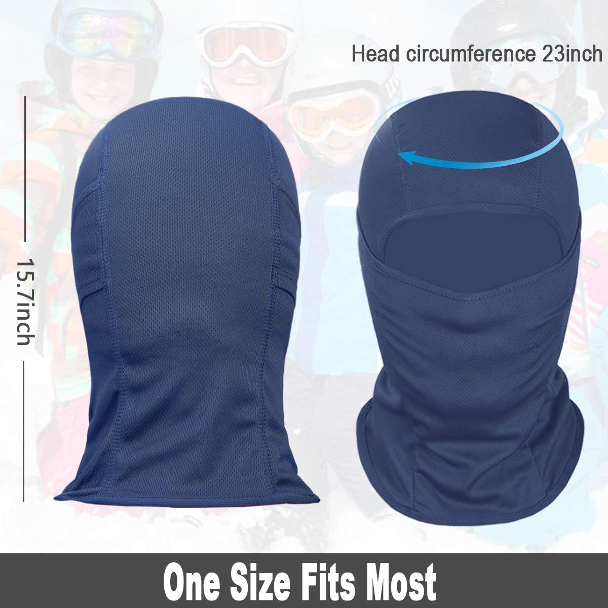 imageAchiou Ski Mask for Men Women Balaclava Face Cover Shiesty Mask UV Protector Lightweight for Motorcycle SnowboardNavy