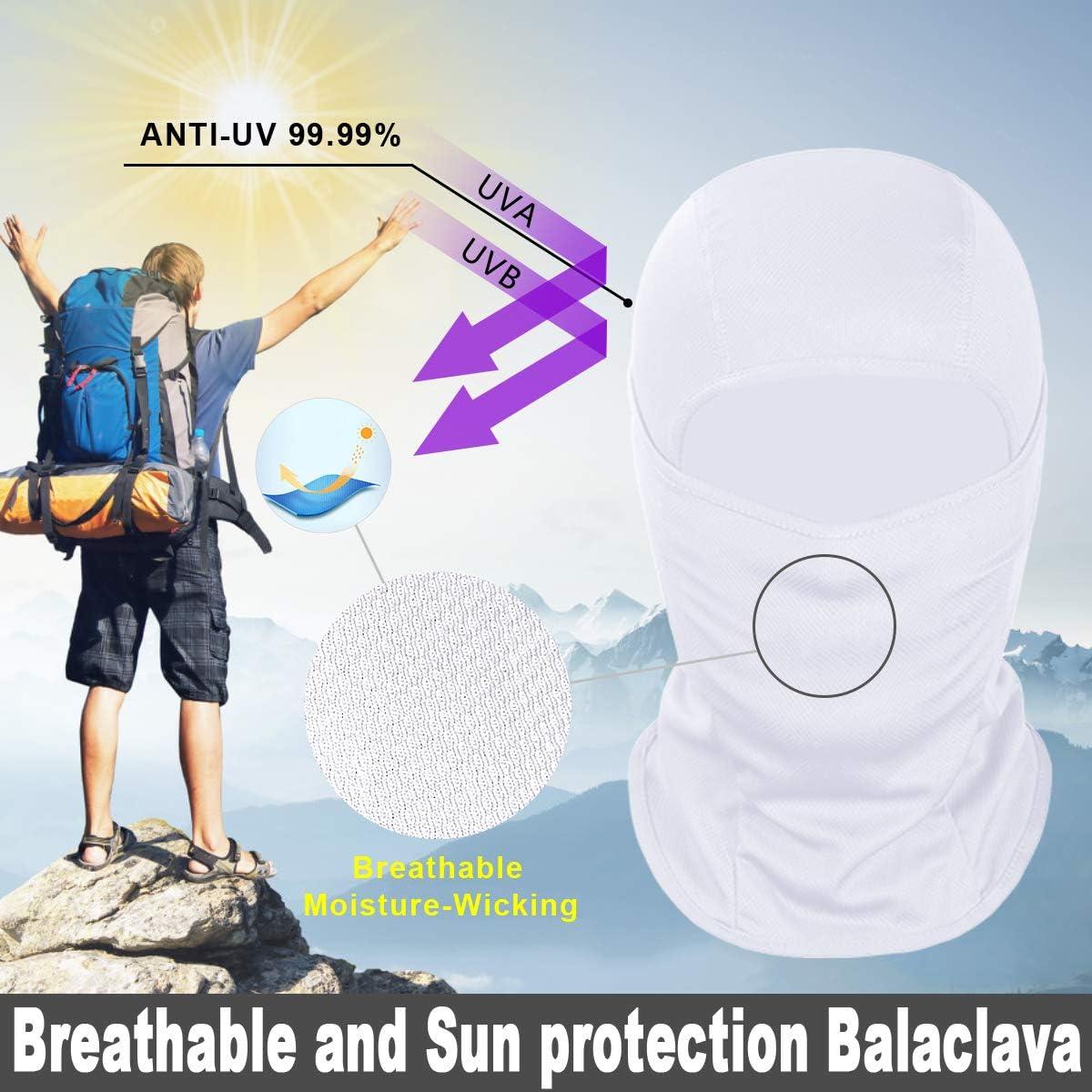 imageAchiou Ski Mask for Men Women Balaclava Face Cover Shiesty Mask UV Protector Lightweight for Motorcycle SnowboardNew White