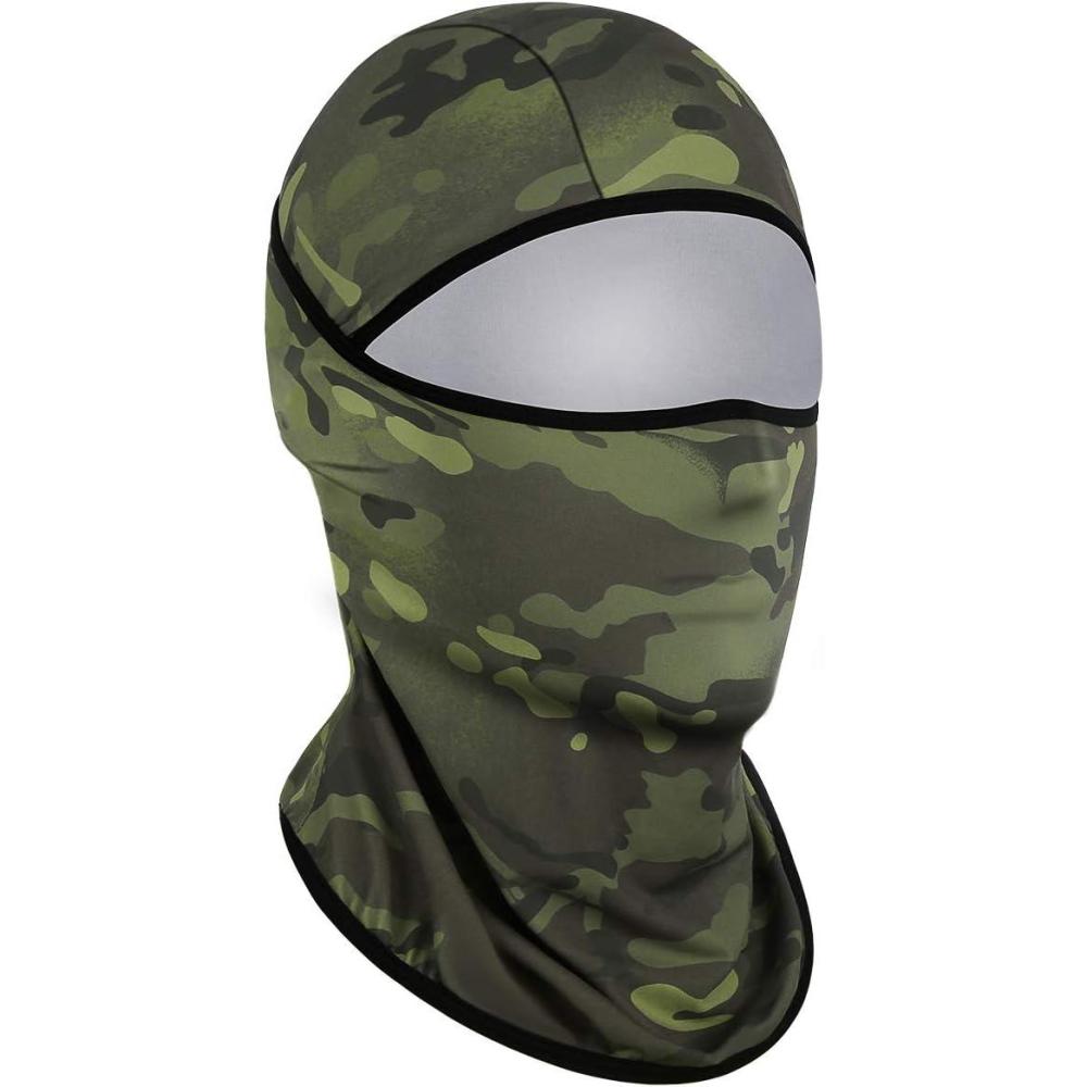 imageAchiou Balaclava Face Mask Ski Mask for Men Women Football Lightweight Sheisty Ninja Shiesty Sun Hood UV Protector CyclingJungle Camouflage