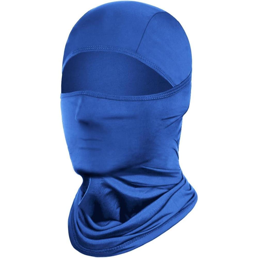 imageAchiou Balaclava Face Mask Ski Mask for Men Women Football Lightweight Sheisty Ninja Shiesty Sun Hood UV Protector CyclingRoyal Blue