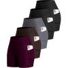 5packs - Black/Black/Dark Gray/Brown/Cassis