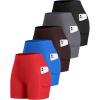 5packs - Black/Dark Gray/Brown/Royal Blue/Red