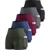 5packs - Black/Dark Gray/Navy/Burgundy/Army Green
