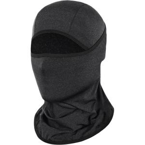 Achiou Balaclava Face Mask, Ski Mask for Men Women Football, Lightweight Sheisty, Ninja Shiesty Sun Hood UV Protector Cycling(Hemp Black)