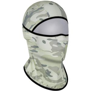 Achiou Balaclava Face Mask, Ski Mask for Men Women Football, Lightweight Sheisty, Ninja Shiesty Sun Hood UV Protector Cycling(White Camouflage)