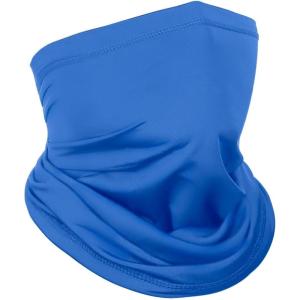 Achiou Neck Gaiter Face Cover Scarf, UV Protection Mask for Men and Women,Soft Windproof, Hiking Cycling Running(Dark Blue)