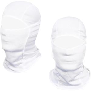 Achiou Ski Mask for Men Women, Balaclava Face Cover, Shiesty Mask UV Protector Lightweight for Motorcycle Snowboard(White)