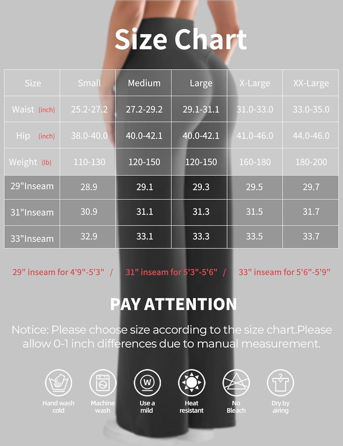 imageOLCHEE Womens Yoga Pants Wide Leg Straight Leggings High Waist No Front Seam Causal Stretch Gym Workout Bottom Butt LiftingNavy Blue