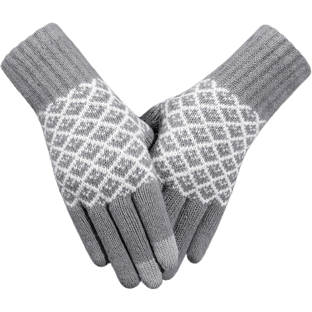 image:imageAchiou Womens Winter Gloves for Cold Weather Touchscreen Texting WarmDark Grey